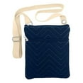 thumbnail image 1 of Little Earth 101315-WBRN NCAA Washburn University Chevron Stitch Crossbody Bag - Grey, 1 of 1