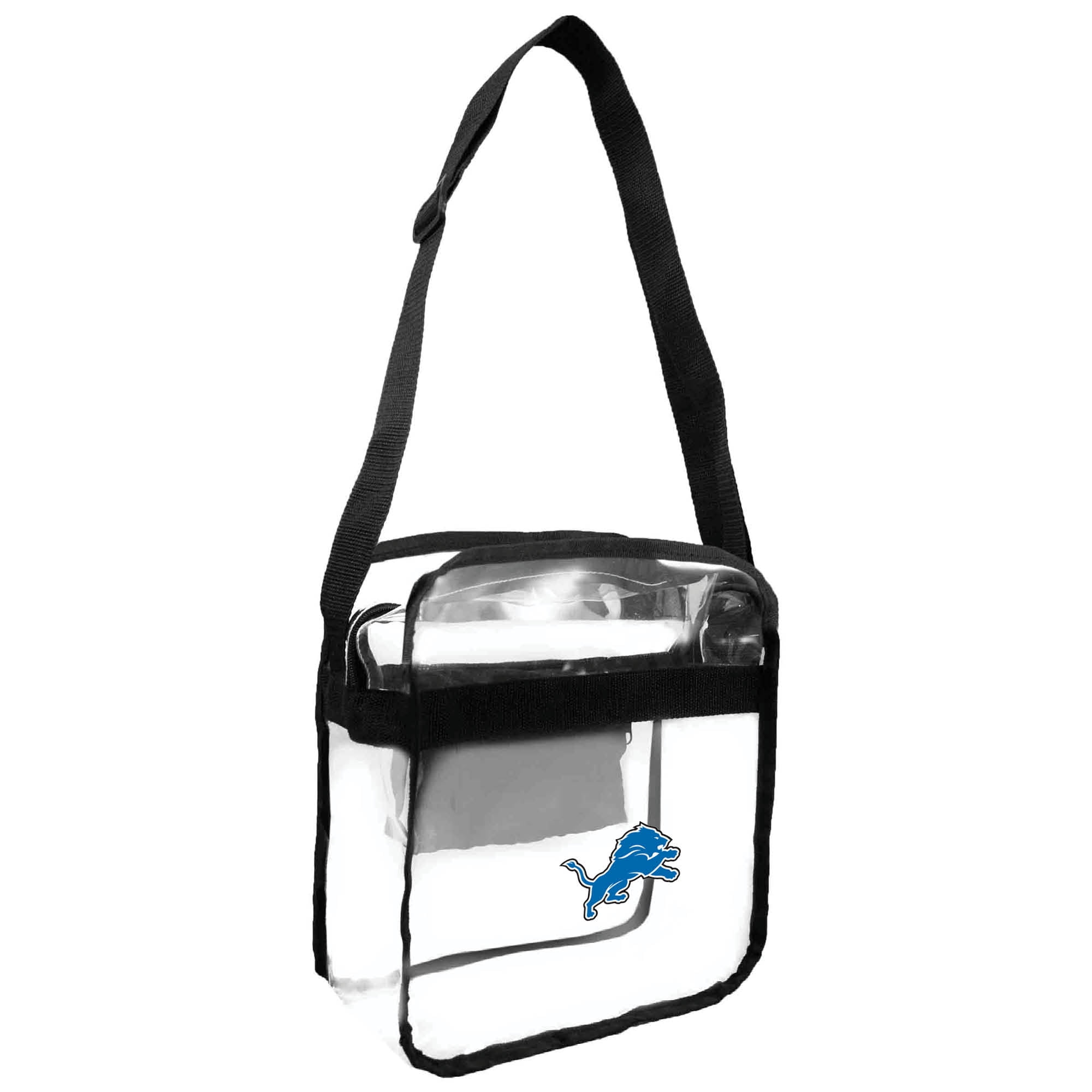 Little Earth NFL Clear Carryall Cross Body Bag Detroit Lions