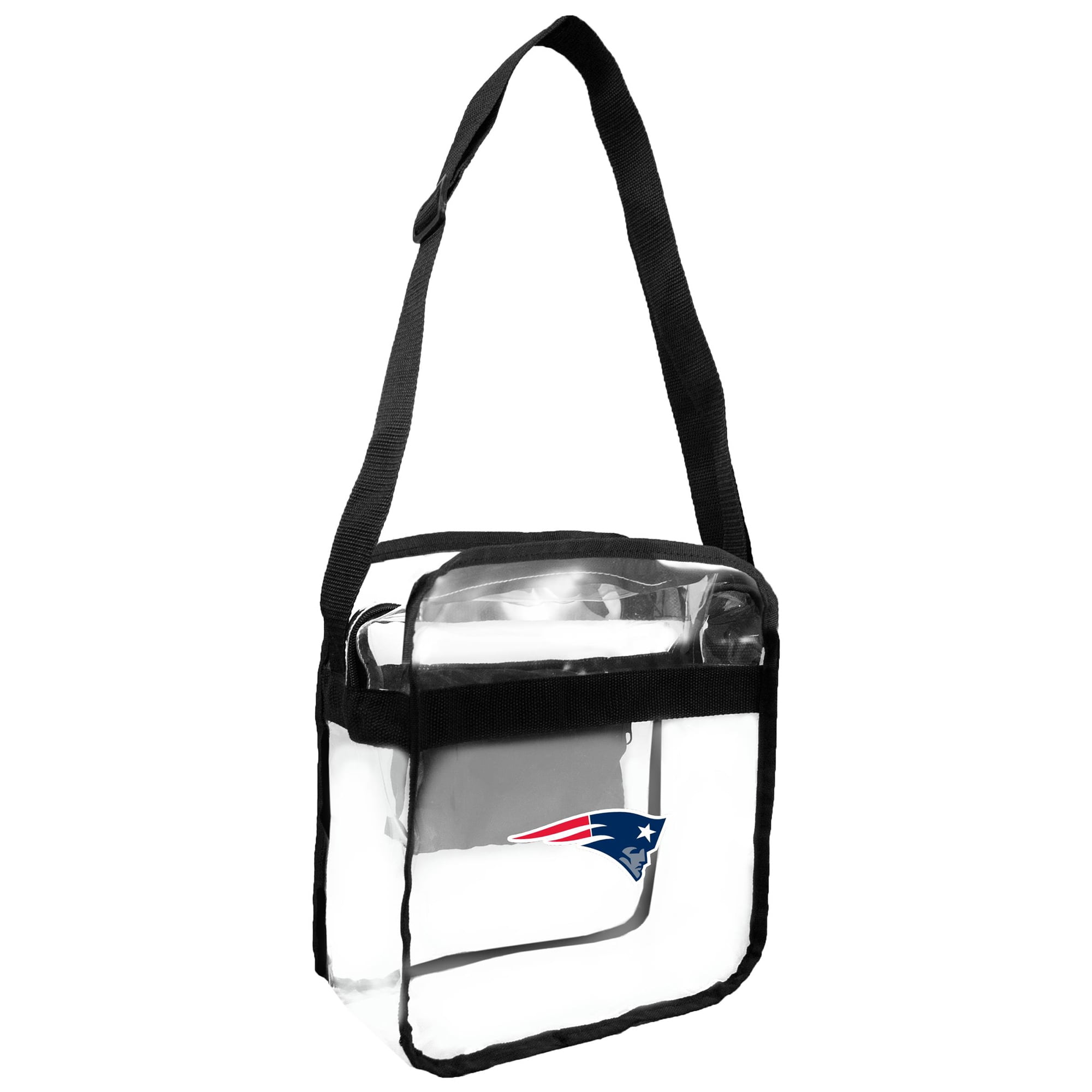 Little Earth NFL Clear Carryall Cross Body Bag New England Patriots