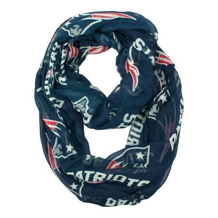 Little Earth - NFL Sheer Infinity Scarf, New England Patriots