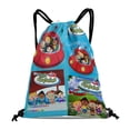thumbnail image 1 of Little Einsteins Gym Drawstring Backpack:Waterproof, perfect for hiking, yoga, swimming, beach, and shopping, sized at 14*16.9 inches., 1 of 8