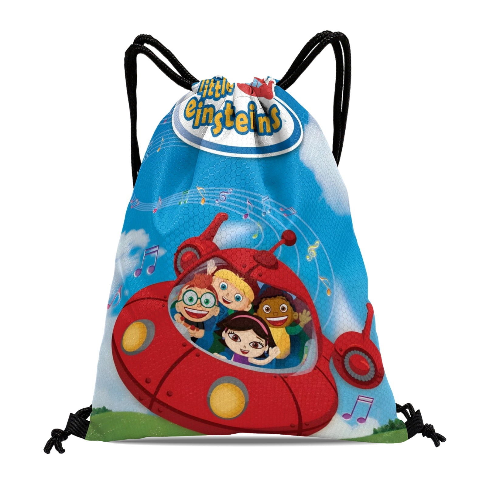 Little Einsteins-theme Drawstring Backpack Sports Gym Bag Water