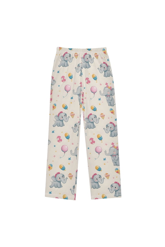 Little Elephant Pajama Pants Soft and Lightweight Elastic Waistband Pajama Pants
