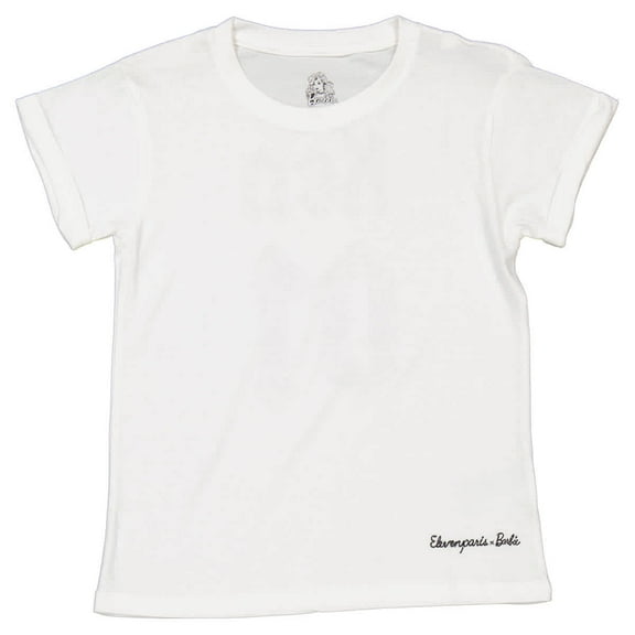 Little Eleven Paris Boys White Kenbar Short-Sleeve T-Shirt, Size 2T