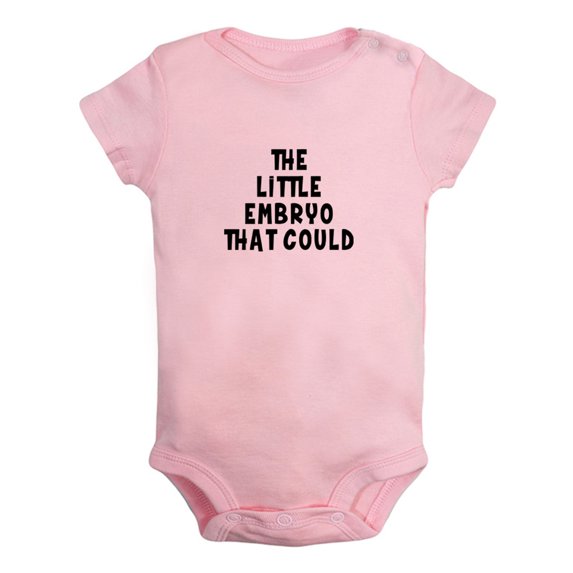 The Little Embryo That Could Funny Rompers For Babies, Newborn Baby Unisex Bodysuits, Infant Jumpsuits, Toddler 0-24 Months Kids One-Piece Oufits (Pink, 12-18 Months)