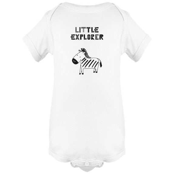 Little Explorer Baby Zebra Bodysuit Infant -Image by Shutterstock, Newborn