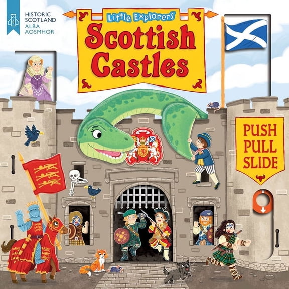 Little Explorers: Scottish Castles (Push, Pull and Slide), (Board Book)
