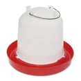 thumbnail image 1 of Little Family Members Chicken Waterer 1.5-Gallon Metal Handle Poultry Drinker, 1 of 6