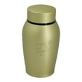 thumbnail image 1 of Little Family Members Pet Cremation Urn Engraved Stainless Steel Medium Gold D1, 1 of 5