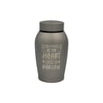 thumbnail image 1 of Little Family Members Pet Cremation Urn Engraved Stainless Steel Small Grey D3, 1 of 3