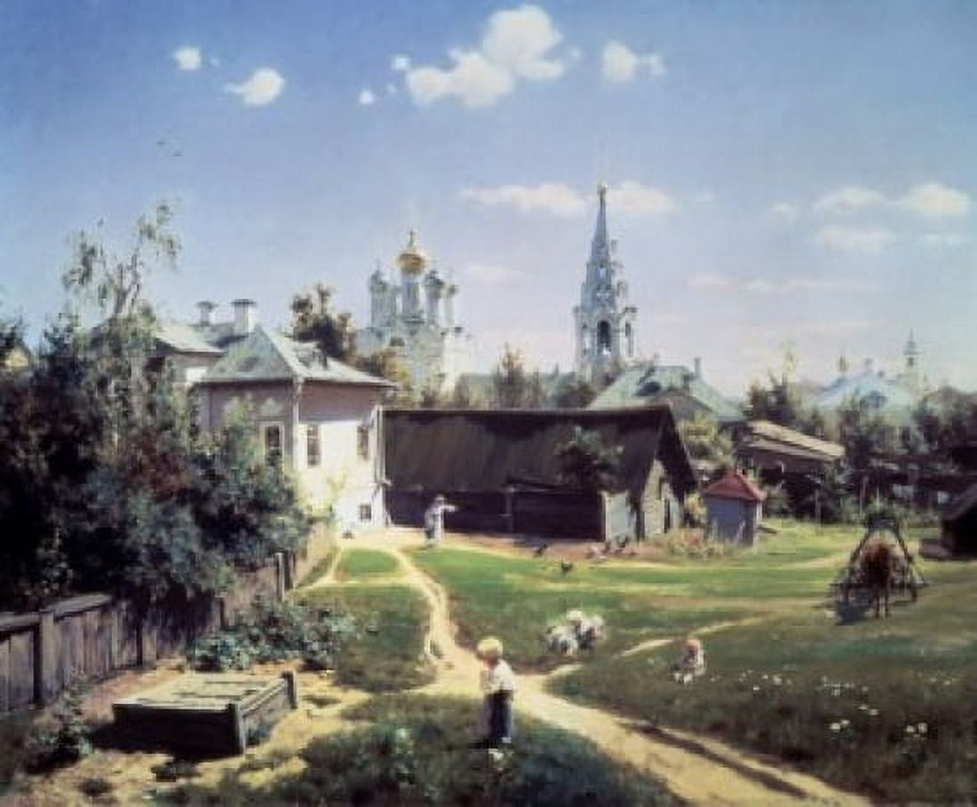 Little Farm in Moscow 1878 Vasilij Dmitrievic Polenov (1844-1927 Russian) Oil on canvas Tretyakov Gallery Moscow Russia Canvas Art - Vasilij Dmitrievic Polenov (18 x 24)