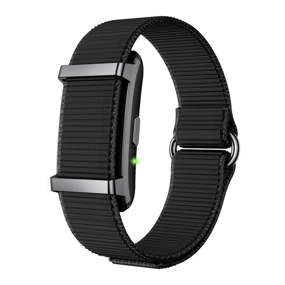 Little Fat Screenless Smart Band Fitness Tracker for Men and Women, 5ATM Waterproof, Nylon Wristband, Step Counter, Activity Tracker, 30-Day Battery