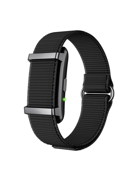 Screenless Smart Band Fitness Tracker for Men and Women, 5ATM Waterproof, Nylon Wristband, Step Counter, Activity Tracker, 30-Day Battery