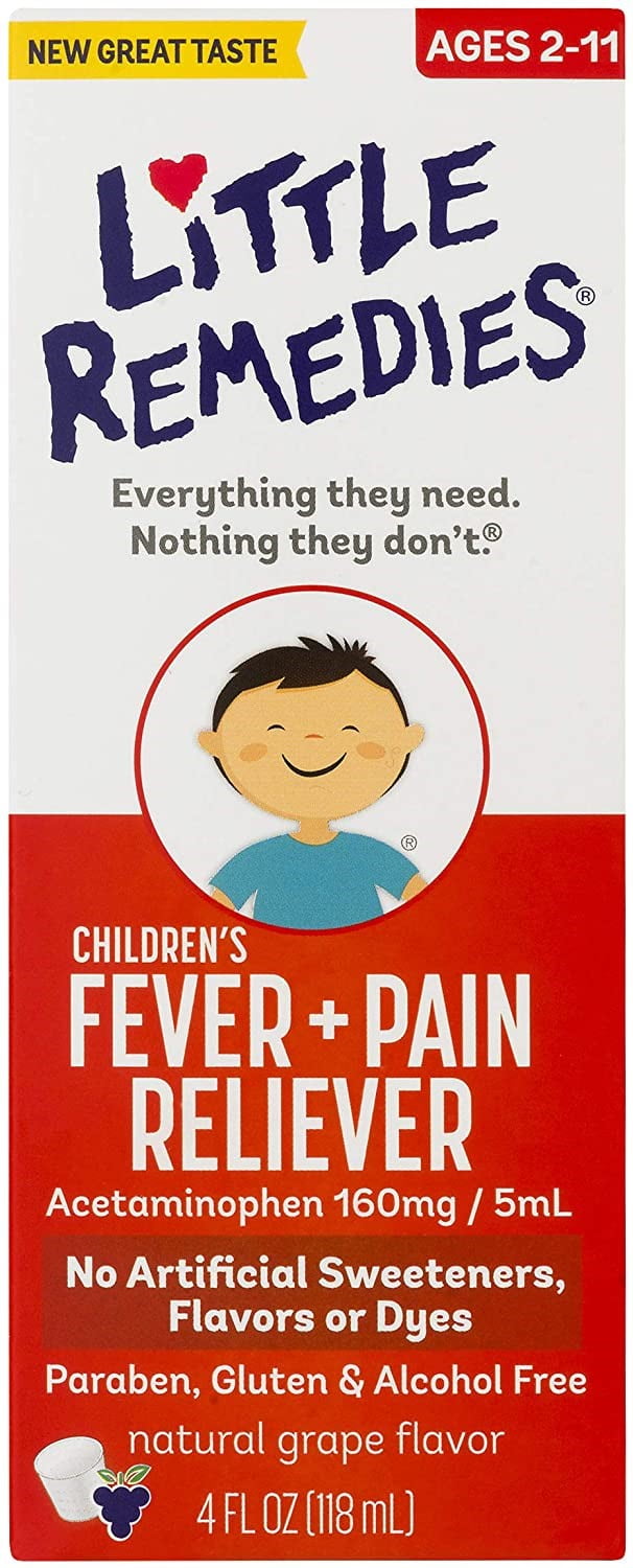 Little Fevers Children's Fever/Pain Reliever Acetaminophen Grape 4 oz