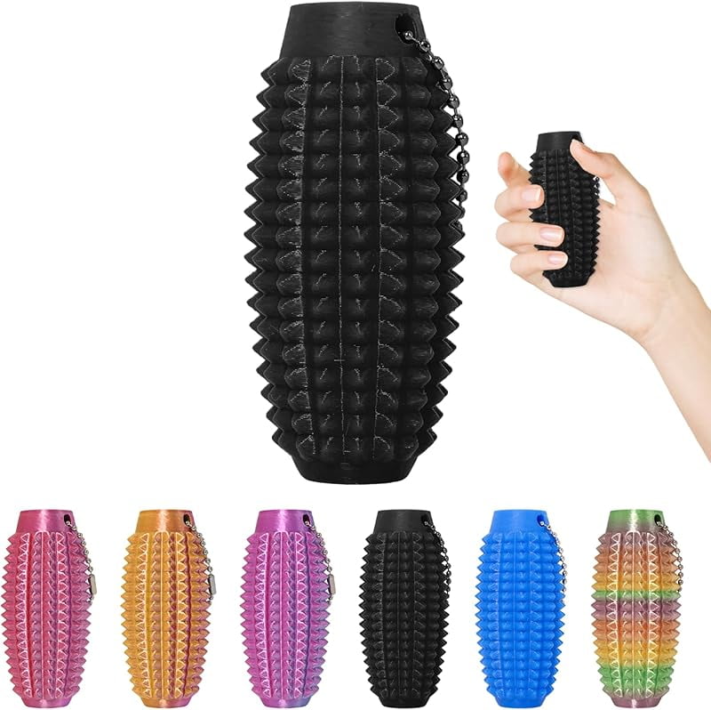 Little Fidget Toys,Pain Stim Fidget Toy Reduce Stress for Adults,Anxiety Relief Pain Stim,Spiky Fidget Keychain for Anxiety and Stress Reduction,Novelty Gifts for Friends 1PCS