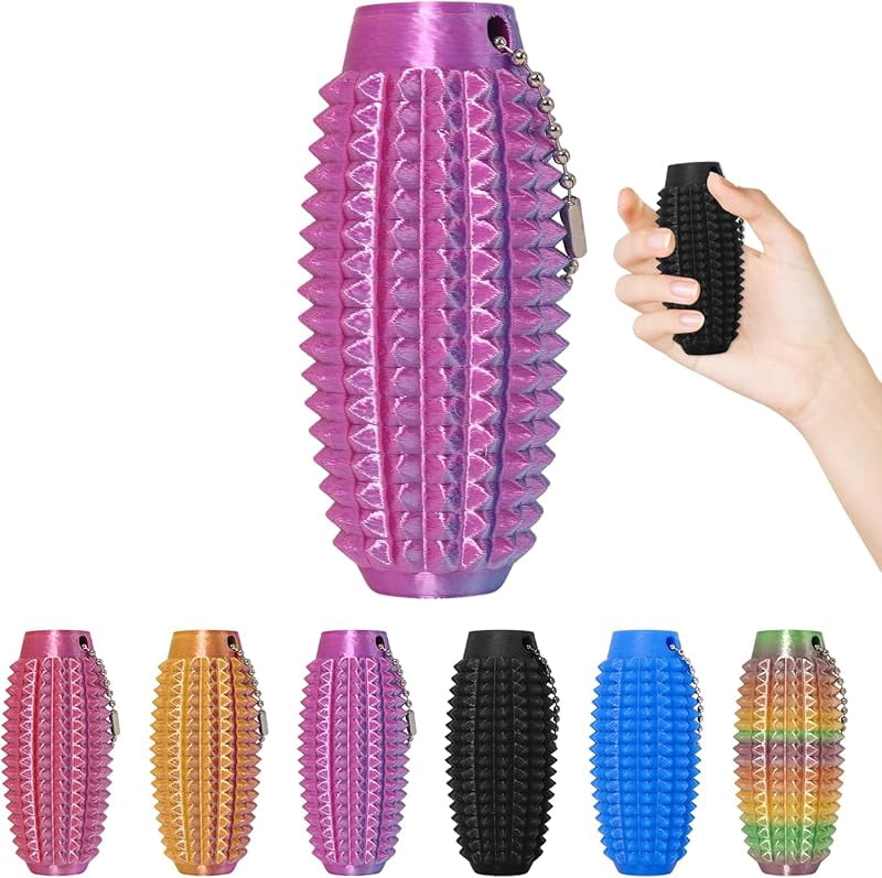 Little Fidget Toys,Pain Stim Fidget Toy Reduce Stress for Adults,Anxiety Relief Pain Stim,Spiky Fidget Keychain for Anxiety and Stress Reduction,Novelty Gifts for Friends 1PCS