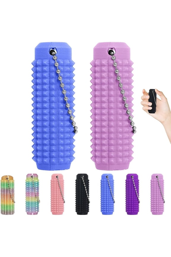 Little Fidget Toys,Pain Stim Fidget Toy Reduce Stress for Adults,Anxiety Relief Pain Stim,Spiky Fidget Keychain for Anxiety and Stress Reduction,Novelty Gifts for Friends 1PCS