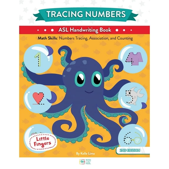 Little Fingers Tracing Numbers: ASL Handwriting Book, (Paperback)