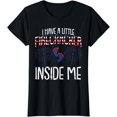 thumbnail image 1 of Little Firecracker 4th Of July Pregnancy Announcement T-Shirt, 1 of 4