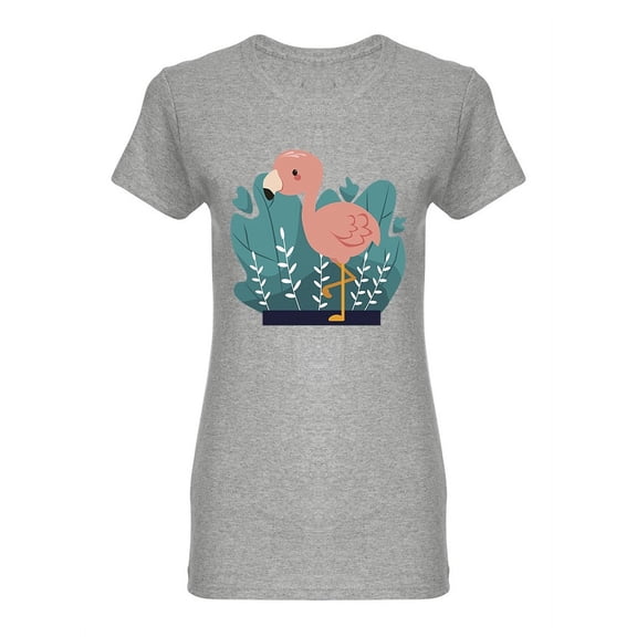 Little Flamingo Shaped T-Shirt Women -Image by Shutterstock, Female XX-Large