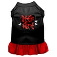 thumbnail image 1 of Mirage Pet Little Flirt Screen Print Dog Dress Black with Red XXL, 1 of 11