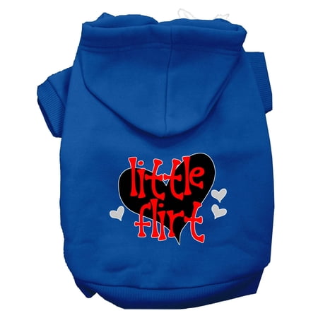 Pet, Dog Cat Hoodie Screen Printed, "Little Flirt"