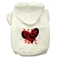 thumbnail image 1 of Pet, Dog  Cat Hoodie Screen Printed, "Little Flirt", 1 of 10