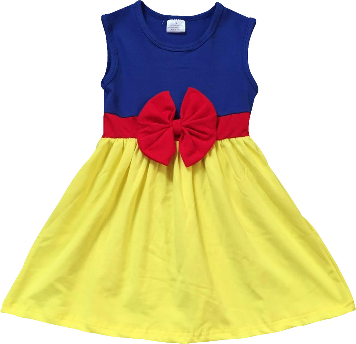 Little Flower Girl Kids Cute Sleeveless Bow Summer Party Flower Girl Dress Yellow 3T S 201280 BNY Corner - image 1 of 1