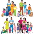 thumbnail image 1 of Learning Resources Multicultural Families Pre-Cut Flannelboard Set 4 Families 28 pieces LFV22211, 1 of 2