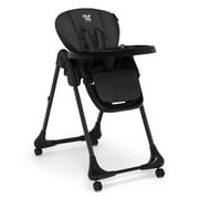 Little Folks by Delta Children 2-in-1 SlimFold High Chair for Babies and Toddlers, Black