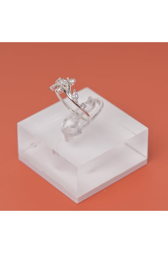 Little Forest Ring, 925 Sterling Silver CZ, Rings for Women, Size 6, Chariot Jewelry