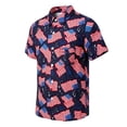 thumbnail image 1 of Little Fourth of July T-Shirts for Boys Independence Day With Patriotic Print for Casual Wear Breathable Mixed Easy Button Front Festive Kids Apparel for Summer Birthdays Going Out Tops Size 7-8T, 1 of 4