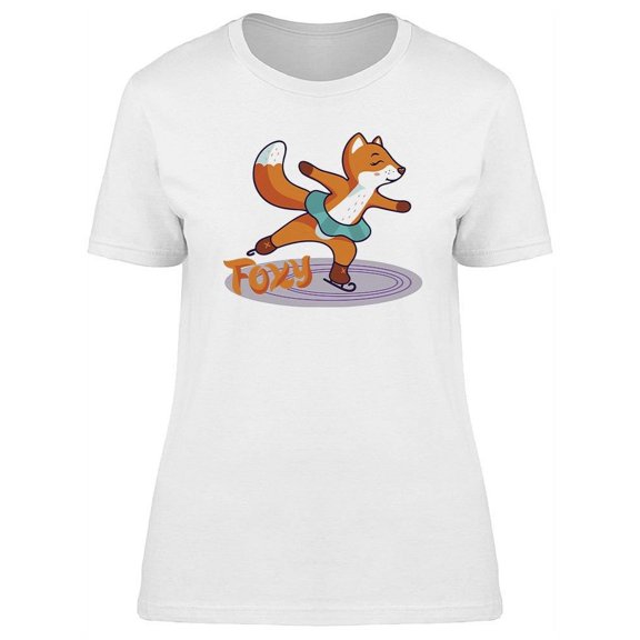 Little Fox On Ice T-Shirt Women -Image by Shutterstock, Female Medium