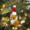 thumbnail image 1 of Little Fox Ornament, Stuffed Fox Plush, Realistic Mini Fox Puppet Decoration for Cars Living Rooms Bedrooms, Safe Plastic Artificial Wool Material, 6x6x7cm Small Size, Educational Collectible Gift, 1 of 4