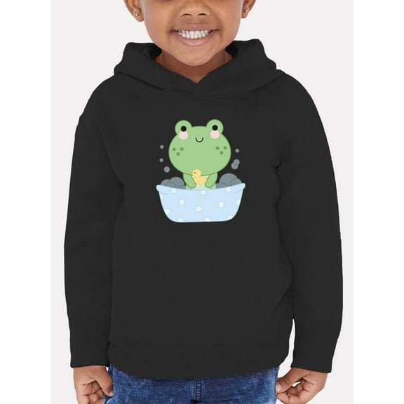 Little Frog Taking Bubble Bath Hoodie Toddler -Image by Shutterstock,  2 Toddler