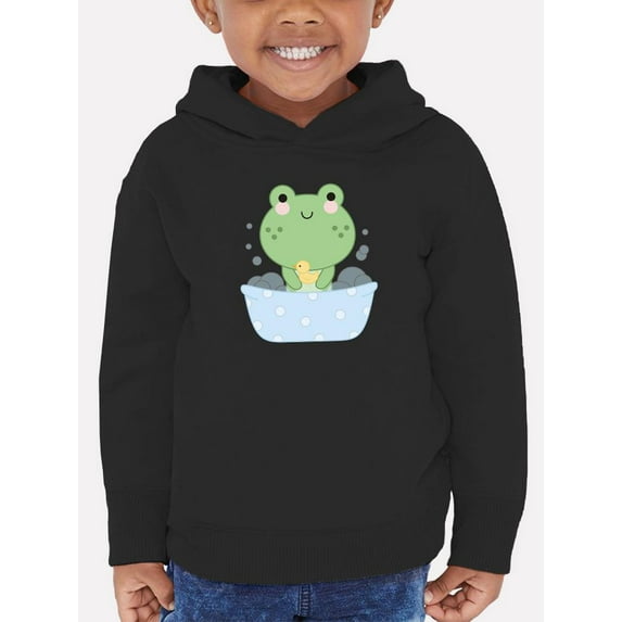 Little Frog Taking Bubble Bath Hoodie Toddler -Image by Shutterstock, 5 Toddler