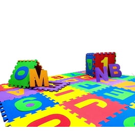 KC Cubs Soft & Safe Non-Toxic Children’s Interlocking Multicolor Exercise Puzzle Eva Play Foam Mat for Kids’ Floor & Nursery Room, 16 tiles, 4