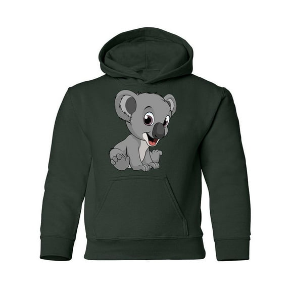 Little Funny Bear Koala Hoodie Juniors -Image by Shutterstock,  Large