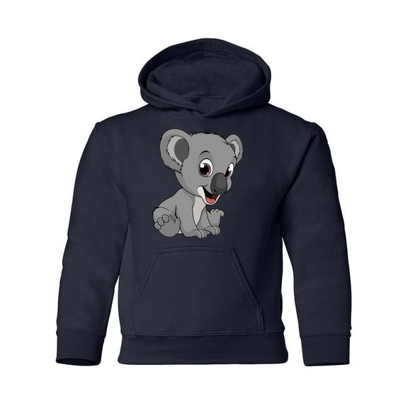 Little Funny Bear Koala Hoodie Juniors -Image by Shutterstock,  Large