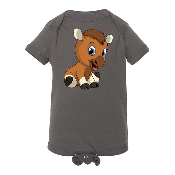 Little Funny Elk Bodysuit Infant -Image by Shutterstock,  6 Months