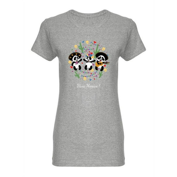 Little Funny Pandas Shaped Tee Women's -Image by Shutterstock