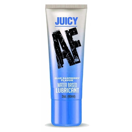 Little Genie Juicy AF Liquid Water Based Flavored Personal Lubricant, Raspberry, 2 oz