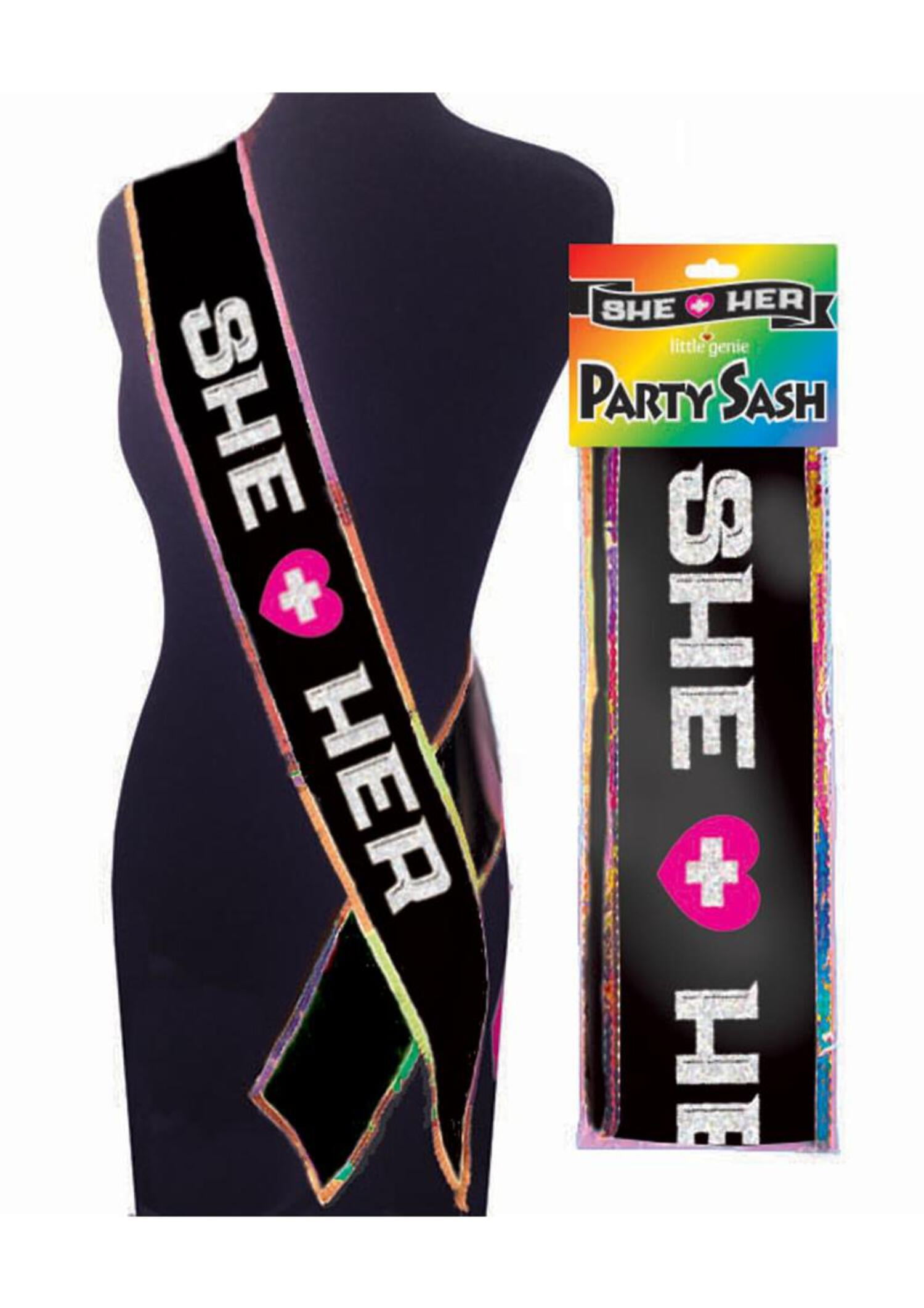 She + Her Bachelorette Pride Sash