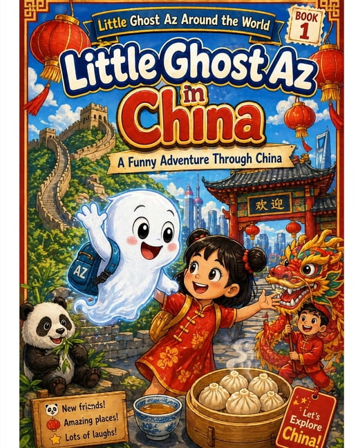 Little Ghost Az in China: A Funny Adventure Through China, (Paperback)