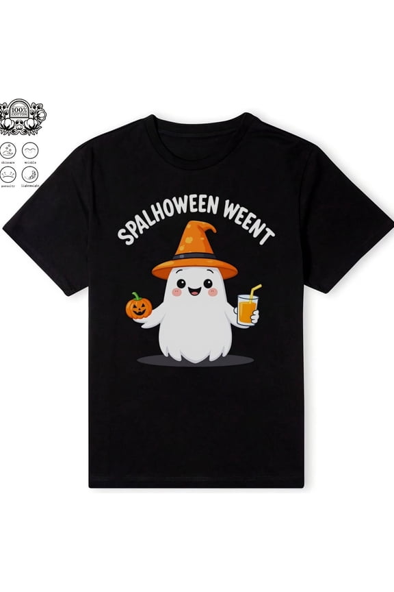 Little Ghost Ice Coffee S1Hirt, Ghos, Halloween , Cute Ghost S1Hirt, Little Ghost Ice Coffe53