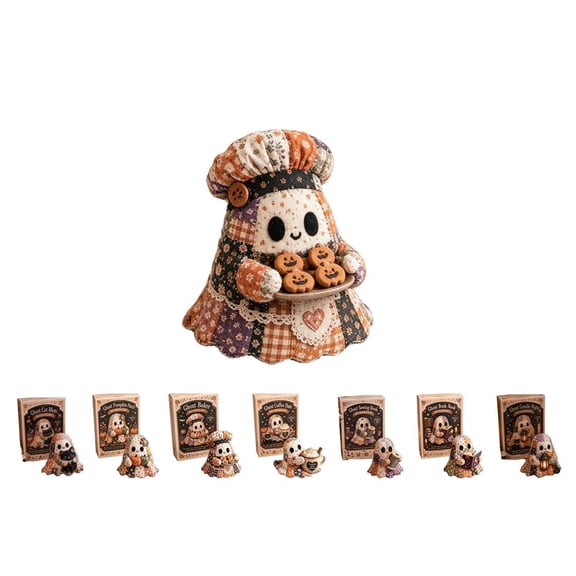 Little Ghost’s Cozy Halloween DIY Patchwork Kit – Sweet Gift for Beginners & Handmade Holiday Enthusiasts (Ghost Baker)
