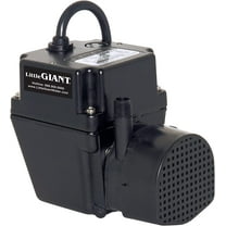 Little Giant 502375 In-line/Submersible 300 GPH, 1/40 HP, 115 Volt Manual Small Oil-filled Aluminum Pump with 15-ft. Cord, Black, 2E-38N-WG