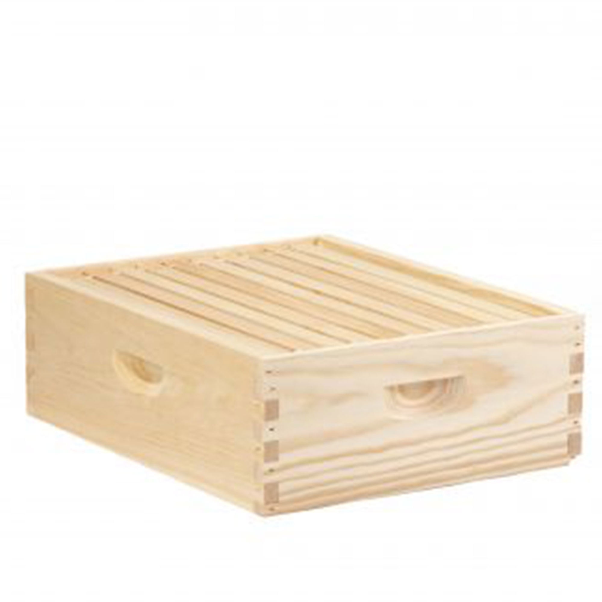 Little Giant Medium Natural Pine Beehive Super with Wax Coated Frames