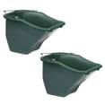 thumbnail image 1 of Little Giant 10-Quart Plastic Flat Back Livestock Feed Bucket, Green (2 Pack), 1 of 4