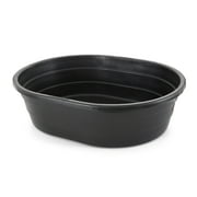 Little Giant 15 Gal Molded Poly Plastic Oval Stock Water Tank Trough, Black